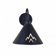 Avalanche Ranch Lighting A52502-97 - Canyon Sconce Large - Deception Pass - Black Iron Finish