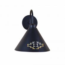 Avalanche Ranch Lighting A52584-97 - Canyon Sconce Large - Pueblo - Black Iron Finish