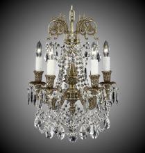 American Brass & Crystal CH2051-A-01G-PI - 5 Light Finisterra with draping Chandelier