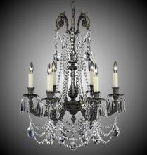 American Brass & Crystal CH2052-A-01G-PI - 6 Light Finisterra with draping Chandelier