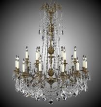 American Brass & Crystal CH2058-A-01G-PI - 6+12 Light Finisterra with draping Chandelier