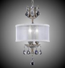 American Brass & Crystal CH6500-A-01G-PI-GL - 3 Light Llydia Pendant