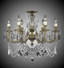 American Brass & Crystal FM2066-A-01G-PI - 6 Light Finisterra with draping Flush Mount