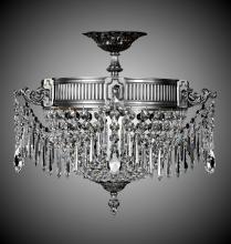 American Brass & Crystal FM8011-P-08G - 3 Light Valencia Flush Mount