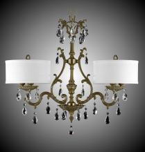 American Brass & Crystal IL9661-A-07G-PI-GL - 6 Light Chateau Island Light