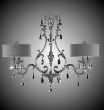 American Brass & Crystal IL9662-A-07G-PI-GL - 6 Light Chateau Island Light