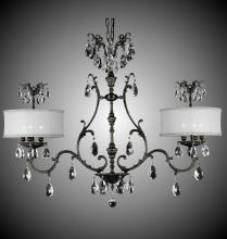 American Brass & Crystal IL9667-A-07G-PI-GL - 10 Light Chateau Island Light