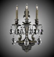 American Brass & Crystal WS9083-A-08G-PI - 3 Light Blairsden Wall Sconce