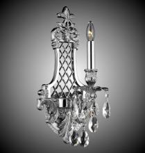 American Brass & Crystal WS9451-A-01G-PI - 1 Light Lattice Small Wall Sconce