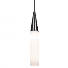 Besa Lighting J-METRO16-BK - Besa Metro 16 Pendant, Opal Matte, Black Finish, 1x60W MAX E26 Base