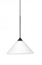 Besa Lighting 1XC-117607-BR - Besa Pendant Kona Bronze White 1x50W Halogen