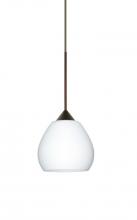 Besa Lighting 1XC-560507-BR - Besa Pendant Tay Tay Bronze Opal Matte 1x50W Halogen