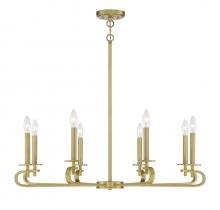 Savoy House 1-2451-8-322 - Torino 8-Light Chandelier in Warm Brass