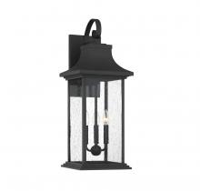 Savoy House 5-452-BK - Hancock 3-Light Outdoor Wall Lantern in Matte Black