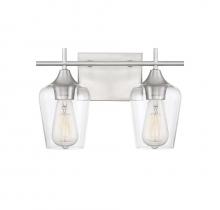 Savoy House 8-4030-2-SN - Octave 2-Light Bathroom Vanity Light in Satin Nickel