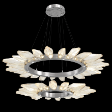 Hammerton CHB0050-2T-SN-CA-CA1-L1 - Rock Crystal Two-Tier Radial Ring