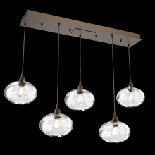 Hammerton PLB0036-05-FB-OC-C01-E2 - Coppa Linear 5pc Multi-Pendant