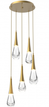 Hammerton CHB0078-05-GB-C-C01-L3 - Raindrop Round 5pc Multi-Pendant