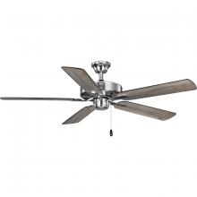 Progress P250080-015 - AirPro 52 in. Polished Chrome 5-Blade AC Motor Transitional Ceiling Fan