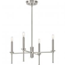 Progress P400293-009 - Elara Collection Four-Light New Traditional Brushed Nickel  Chandelier Light