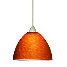 WAC US MP-LED541-AM/BN - Faberge LED Amber Pendant with Brushed Nickel Canopy