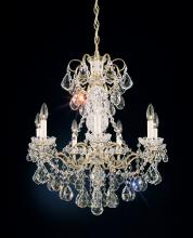 Schonbek 1870 3656-23S - New Orleans 7 Light 120V Chandelier in Etruscan Gold with Clear Crystals from Swarovski