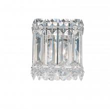 Schonbek 1870 2220S - Quantum 1 Light 120V Wall Sconce in Polished Stainless Steel with Clear Crystals from Swarovski