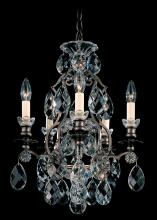 Schonbek 1870 3769-48S - Renaissance 5 Light 120V Chandelier in Antique Silver with Clear Crystals from Swarovski