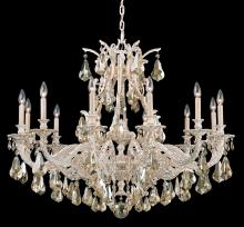 Schonbek 1870 6952-26S - Sophia 12 Light 120V Chandelier in French Gold with Clear Crystals from Swarovski