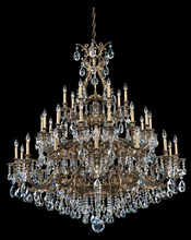 Schonbek 1870 6967-26S - Sophia 35 Light 120V Chandelier in French Gold with Clear Crystals from Swarovski