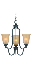 Craftmade 28723-ORB - Edgefield 3 Light Chandelier in Oil Rubbed Bronze