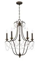 Craftmade 41125-LB - Lilith 5 Light Chandelier in Legacy Brass