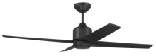 Craftmade QUL52FB4 - 52" Quell Fan, Flat Black Finish, Flat Black Blades. LED Light, WIFI and Control Included
