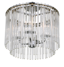 Crystorama 394-CH_CEILING - Bleecker 4 Light Polished Chrome Ceiling Mount