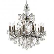 Crystorama 4458-VZ-CL-MWP - Filmore 10 Light Clear Crystal Bronze Chandelier