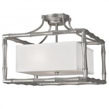 Crystorama 9013-SA - Libby Langdon for Crystorama Masefield 3 Light Antique Silver Ceiling Mount