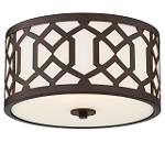 Crystorama JEN-2203-DB - Libby Langdon for Crystorama Jennings Outdoor 3 Light Ceiling Mount