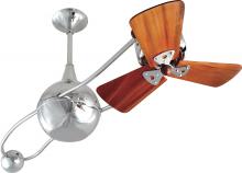 Matthews Fan Company B2K-CR-WD - Brisa 360° counterweight rotational ceiling fan in Polished Chrome finish with solid sustainable