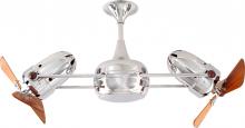 Matthews Fan Company DD-CR-WD - Duplo Dinamico 360” rotational dual head ceiling fan in Polished Chrome finish with solid sustai
