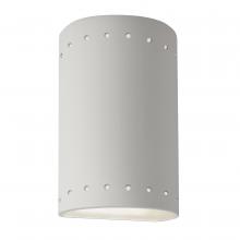 Justice Design Group CER-5990W-BIS - Small ADA Cylinder w/ Perfs - Closed Top (Outdoor)