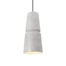 Justice Design Group CER-6430-CONC-MBLK-BKCD - Small Cone 1-Light Pendant