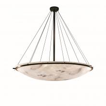 Justice Design Group FAL-9698-35-DBRZ - 72" Round Pendant Bowl w/ Ring