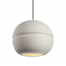 Justice Design Group CER-6415-BIS-ABRS-BKCD-LED2-1400 - Large Sphere 1-Light LED Pendant
