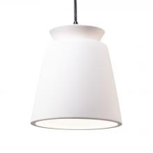 Justice Design Group CER-6425-BIS-MBLK-BKCD-LED1-700 - Small Trapezoid LED Pendant