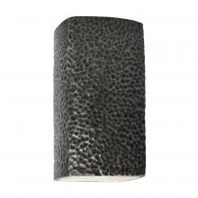 Justice Design Group CER-0910W-HMPW-LED1-1000 - Small Rectangle - Closed Top (Outdoor) - LED