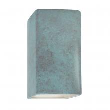 Justice Design Group CER-5910W-PATV - Small ADA Rectangle - Closed Top (Outdoor)