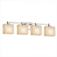 Justice Design Group CLD-8424-55-NCKL - Tetra 4-Light Bath Bar