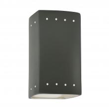 Justice Design Group CER-0925-PWGN-LED1-1000 - Small LED Rectangle w/ Perfs - Open Top & Bottom