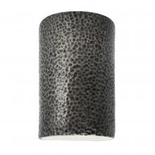 Justice Design Group CER-0940W-HMPW-LED1-1000 - Small Cylinder - Closed Top (Outdoor) - LED