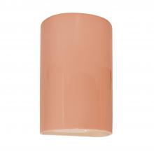Justice Design Group CER-0940W-BSH - Small Cylinder - Closed Top (Outdoor)